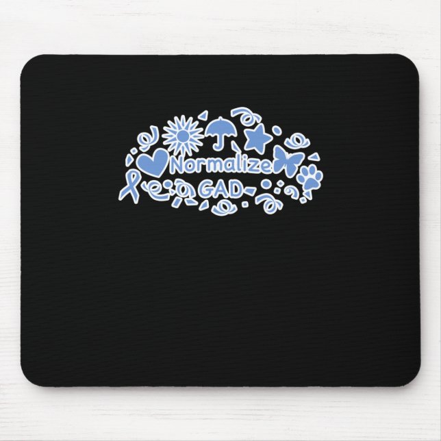 Tapis De Souris Sticker de banalisation de gad (bleu) (Devant)