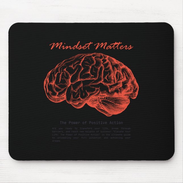 Tapis De Souris Sticker de conception Creative S Mindset (Devant)