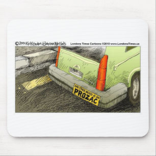 Tapis De Souris Sticker de pare-chocs Prozac Funny Cartes et cadea