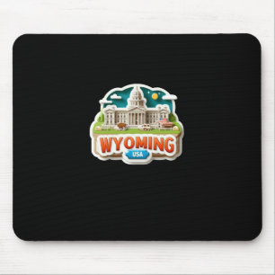 Tapis De Souris Sticker du Wyoming
