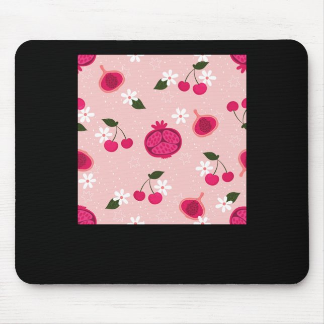 Tapis De Souris Sticker Fruit Fruit Fruit Rose Fruit Fleur Faisal (Devant)