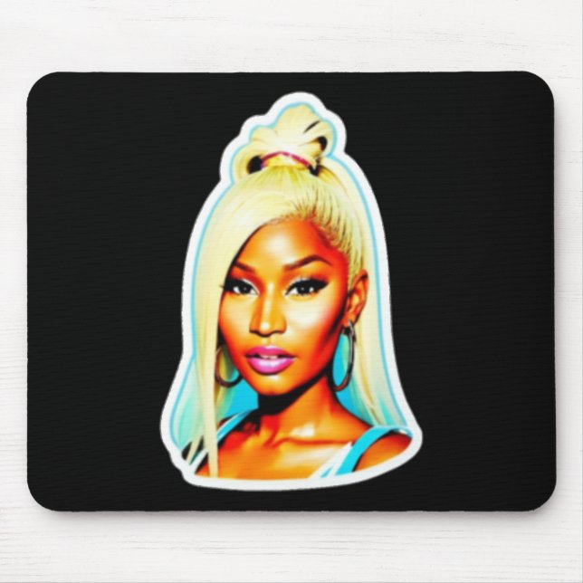 Tapis De Souris Sticker Nicki Minaj (Devant)