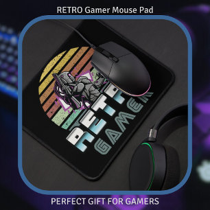 Tapis De Souris Sticker PC Vintage Retro vintage Gamer Robot