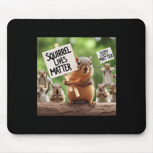 Tapis De Souris Sticker Squirrel Lives (Devant)