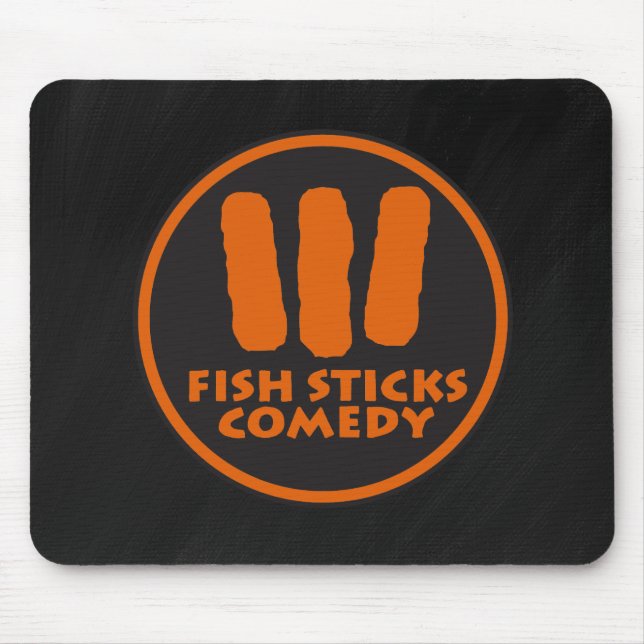 Tapis De Souris Sticks de poisson comédie Mousepad (Devant)