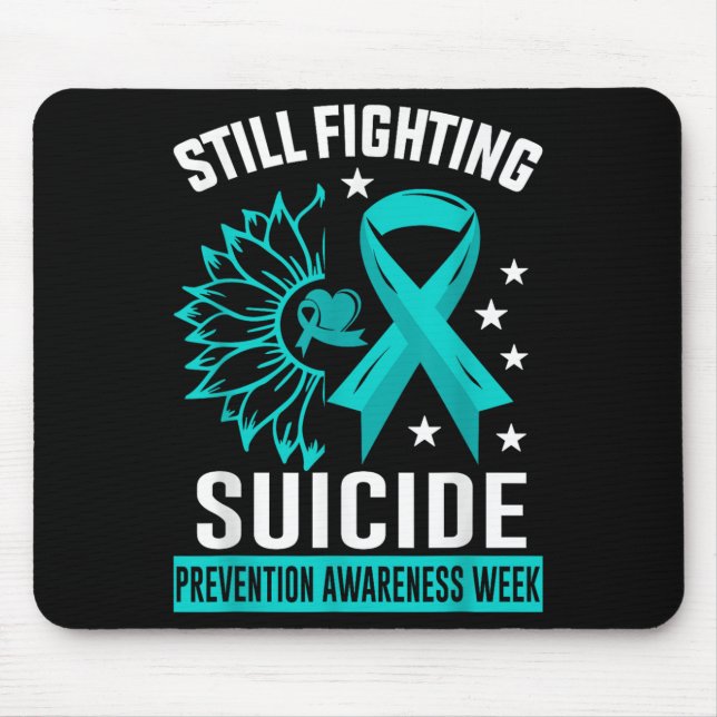 Tapis De Souris Still Fighting Suicide Prevention Awareness Purple (Devant)