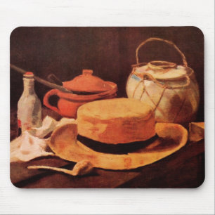 Tapis De Souris Still Life Casquette de paille jaune par Vincent v