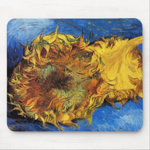 Tapis De Souris Still Life Two Cut Sunflowers par Vincent van Gogh
