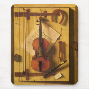 Tapis De Souris Still Life Violin and Music by William Harnett