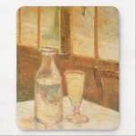 Tapis De Souris Still Life with Absinthe par Vincent van Gogh<br><div class="desc">Still Life with Absinthe (1887) de Vincent van Gogh est un tableau d'art vintage en Post impressionnisme. Une bouteille ou une carafe d'absinthe à côté d'un verre sur une table dans un café, un restaurant ou un bar local. Absinthe est un alcool qui a un goût d'anis et peut être...</div>