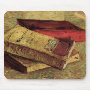 Tapis De Souris Still Life with Three Books par Vincent van Gogh