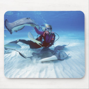 Tapis De Souris Stingray City, Grand Cayman, îles Caïmans,