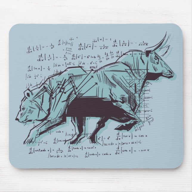 Tapis De Souris Stock Market Analysis Finance (Devant)