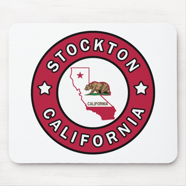Tapis De Souris Stockton, Californie (Devant)