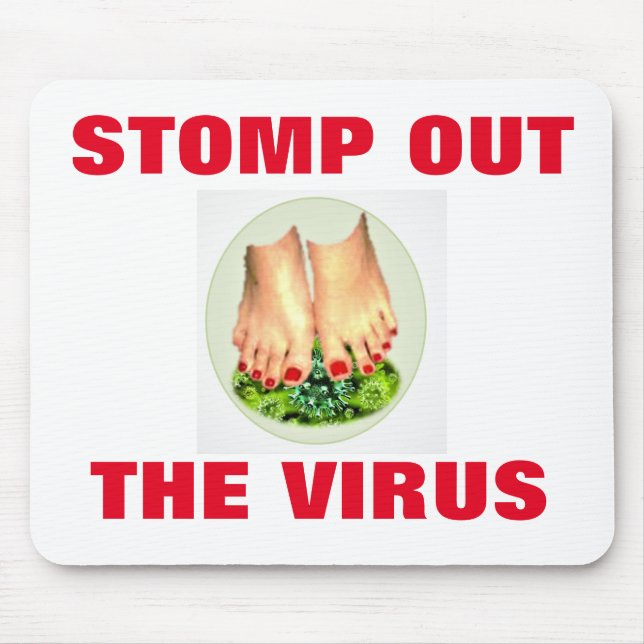 TAPIS DE SOURIS STOMP OUT THE VIRUS MOUSE PAD (Devant)