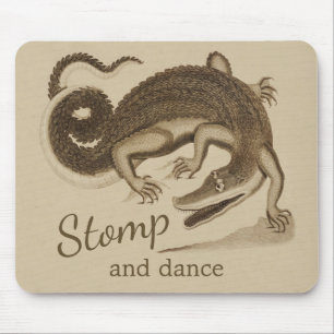 Tapis De Souris Stompe et danse CC0895 Crocodile heureux sauvage