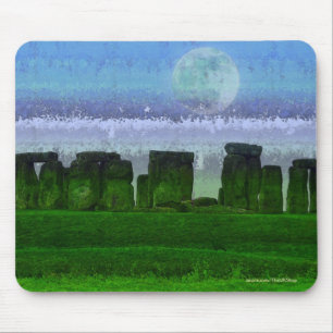 Tapis De Souris Stonehenge Celtic Standing Stones en Grande-Bretag