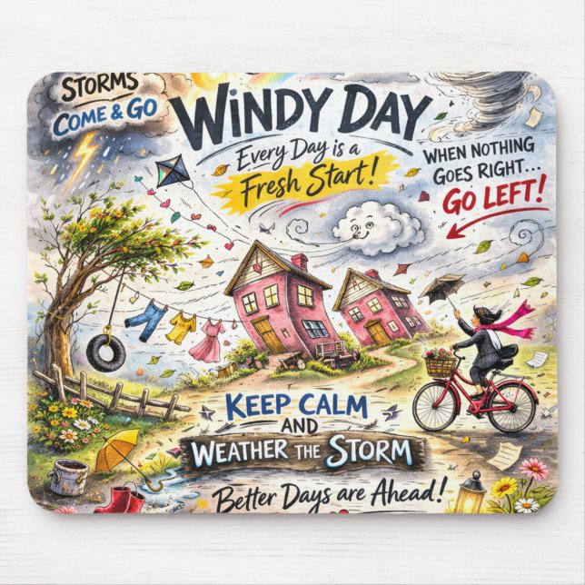 Tapis de souris Stormy Days (Devant)