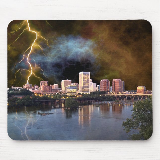 Tapis De Souris Stormy Richmond Skyline (Devant)