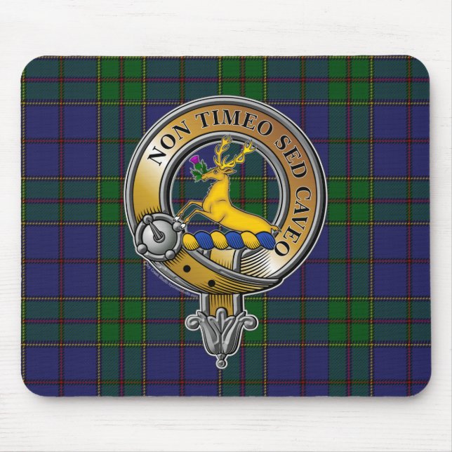 Tapis De Souris Strachan Tartan & Badge (Devant)