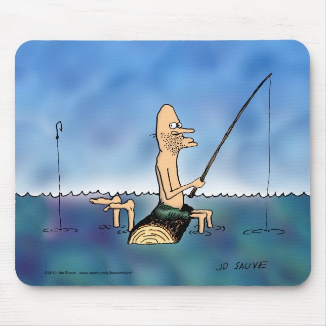 Tapis De Souris Strange Day Fishing Cartoon Mouse Pad (Devant)