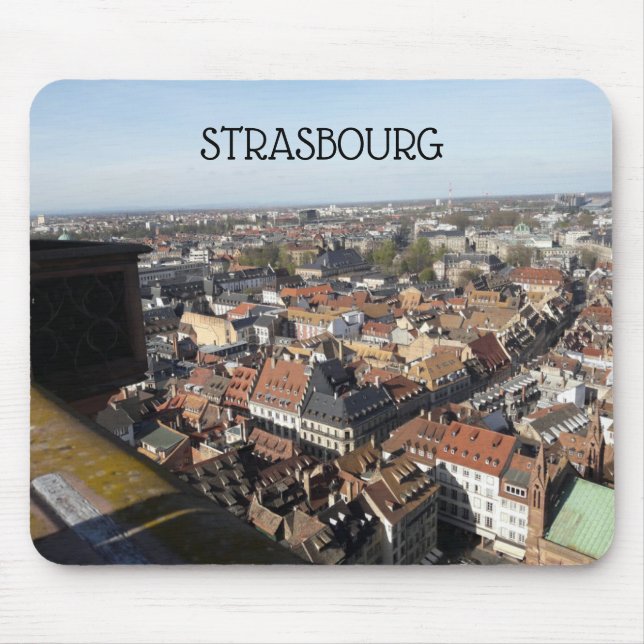 Tapis De Souris Strasbourg France Vue Depuis La Cathédrale (Devant)