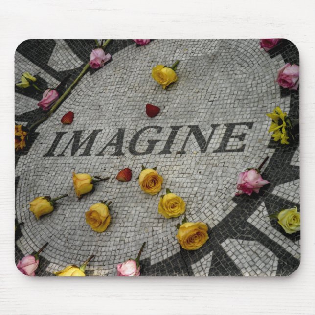 Tapis De Souris Strawberry Fields dans le Central Park, NYC (Devant)