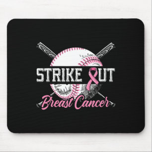 Tapis De Souris Striout Cancer du Sein Baseball Cancer du Sein Aw