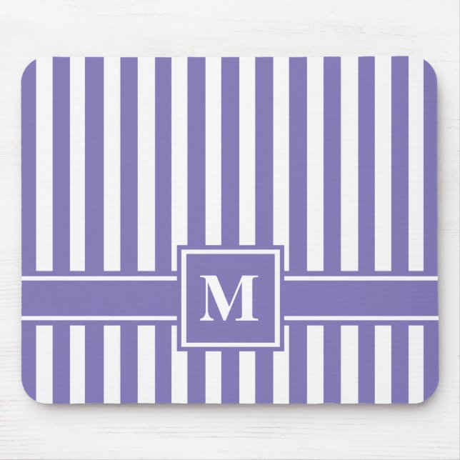 Tapis De Souris Stripe avec monogram (Devant)