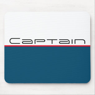 Tapis De Souris Stripe sportive du capitaine nautique