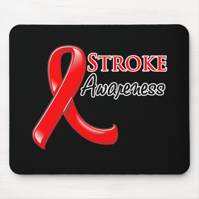 Tapis De Souris Stroke Awareness Ribbon (Devant)