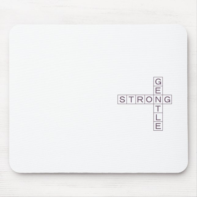 TAPIS DE SOURIS STRONG＆GENTLE（ホワイト）   マウスパッド (Devant)