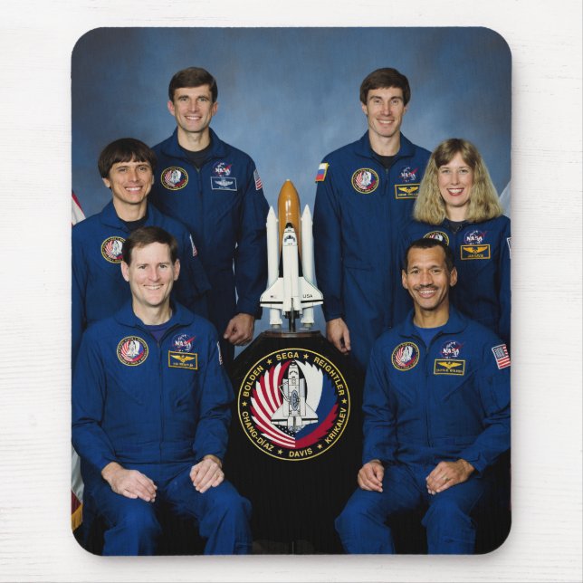 TAPIS DE SOURIS STS-60 MISSION CREW   (Devant)