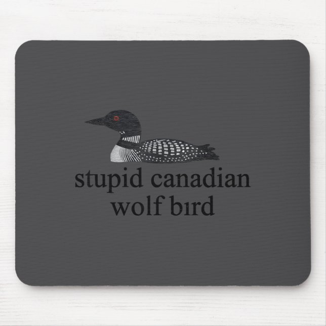 Tapis De Souris Stud Canadian Wolf Bird Lgbt Hockey  (Devant)
