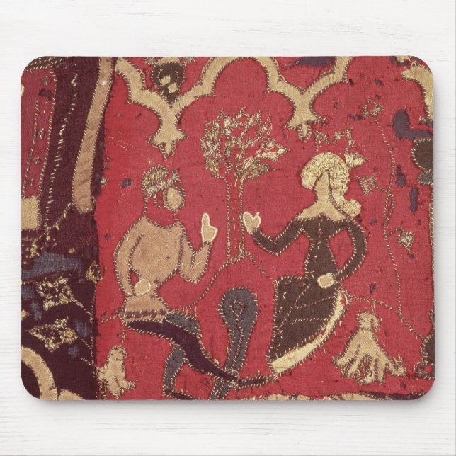 Tapis De Souris Stumpwork dépeignant Tristan et Isolde (Devant)