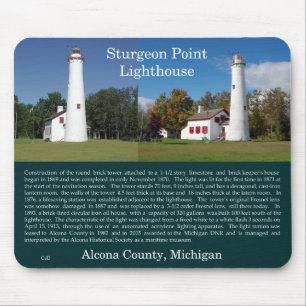 Tapis De Souris Sturgeon Point Phare historique mousepad