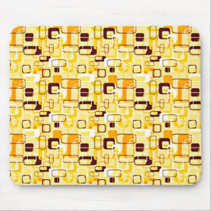 Tapis De Souris Style abstrait jaune et noir moderne