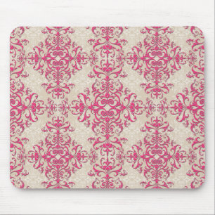 Tapis De Souris Style antique Fond d'écran victorien Damask Art