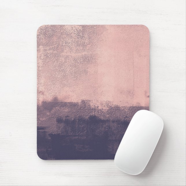 Tapis De Souris Style Art Structuré Bleu Marine Rose (Avec souris)
