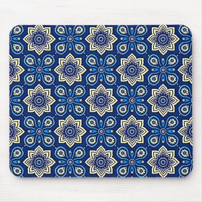 Tapis De Souris Style Boho Chic Floral (Devant)