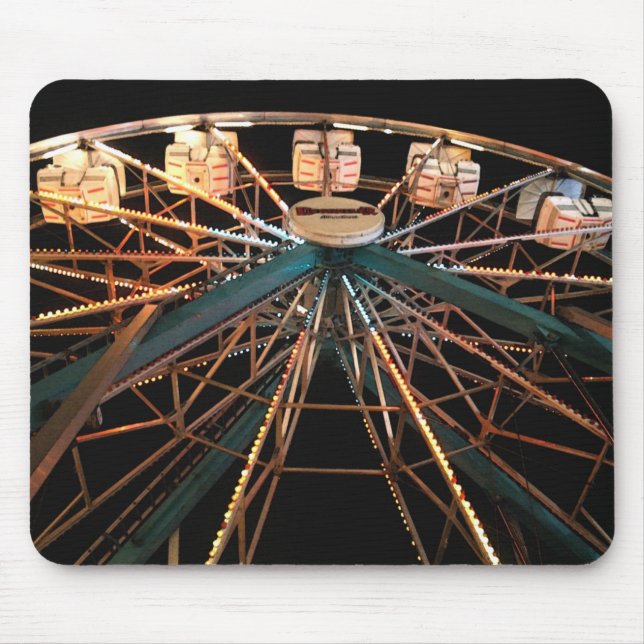 Tapis De Souris Style d'aquarelle de roue de Ferris de la député (Devant)