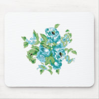 Style Décoratif, Crème Menthe, Bleu Fontaine, Turq