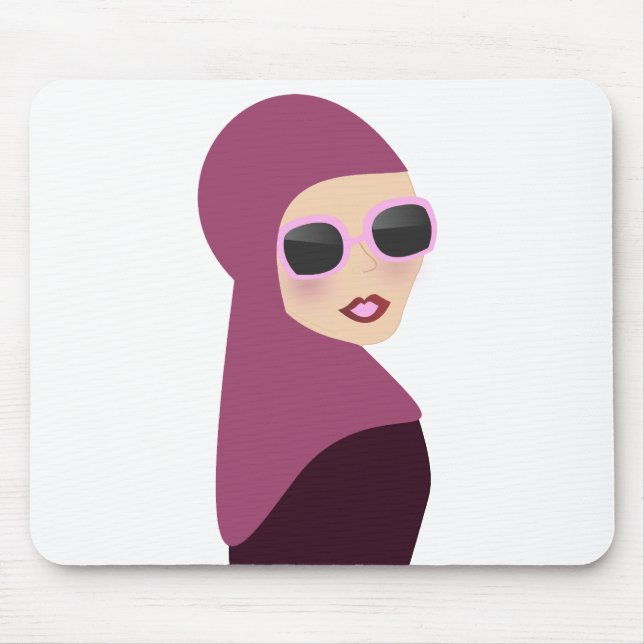 Tapis De Souris Style islamique de dame de hijab de muslima (Devant)