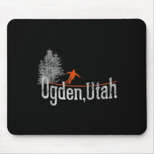 Tapis De Souris Style Ogden Utah ski Vintage des années 1980