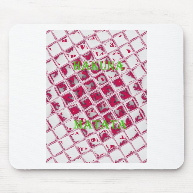 Tapis De Souris Style Red Hakuna Matata (Devant)