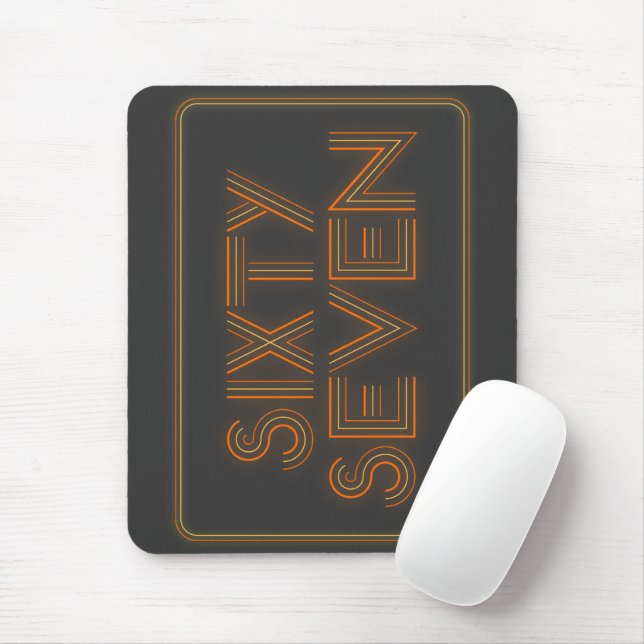 Tapis De Souris Style Rétro 67 (Avec souris)