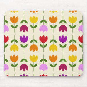 Tapis De Souris Style scandinave coloré sur Crm Flower Motif