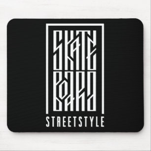 Tapis De Souris Style Streetboard - Skateboardeur Et Skatebo