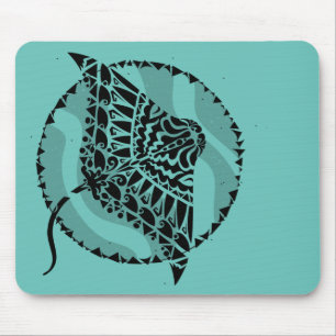 Tapis De Souris Style tatouage Tribal Manta Ray