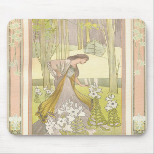 Tapis De Souris Style vintage Mousepad d'art déco